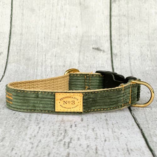 Finnegan's Standard Goods - Duck Green Corduroy Collar
