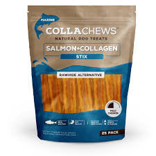 Collachews Salmon + Collagen 5" Stix"
