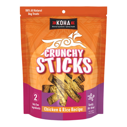 Koha Crunchy Sticks Chicken & Rice Recipe dog treats 10.58oz