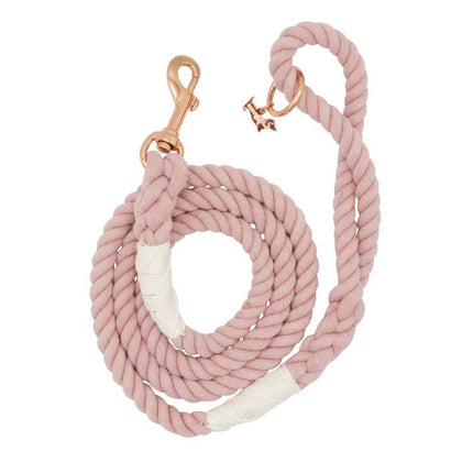 Sassy Woof Rope Leash - Rose All Day