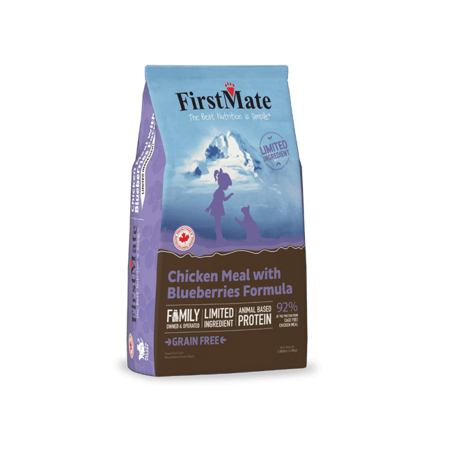 FirstMate - Limited Ingredient Chicken Meal with Blueberries Formula Dry Cat Food 3.96lbs