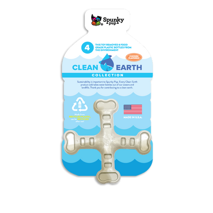Spunky Pup Clean Earth Collection Cross Bone