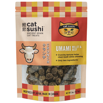 Cat Sushi Umami Millet & Beef Crunchy Cat Treats