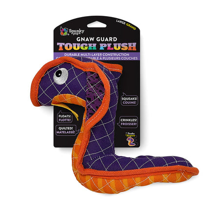 Spunky Pup Neon Tough Plush - Snake