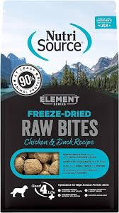 Nutri Source Freezedried Raw Bites Element Series Chicken & Duck