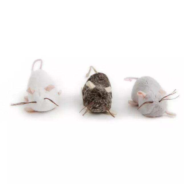 Petlinks Lil' Creepers Refillable Rat Catnip Cat Toy with Catnip Tube Set of 3