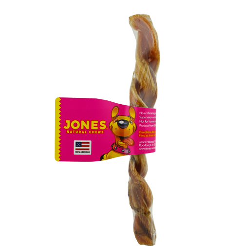 Jones Natural Chews Twister Large Beef Pizzle