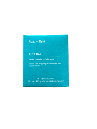 Pure + Good Ruff Day - Lavender + Cedarwood Soy Wax Blend Candle
