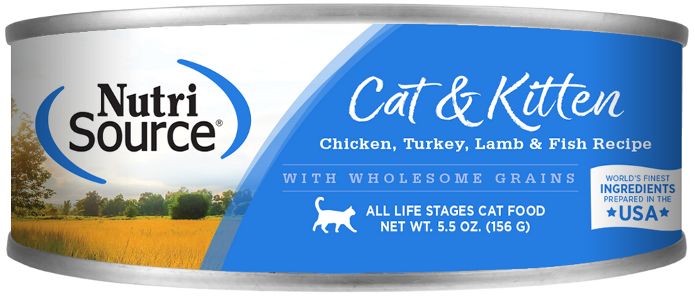 Nutrisource Cat & Kitten Turkey, Lamb & Fish 5.5oz