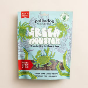 Polkadog Green Monstah Treats Bits 7oz