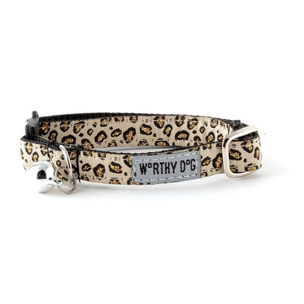The Worthy Cat Cheetah Tan Cat Collar