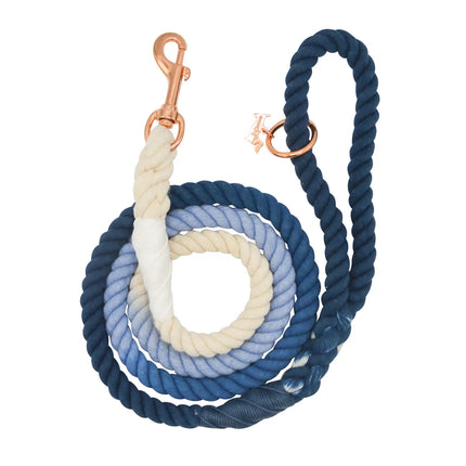 Sassy Woof Rope Leash - Blue