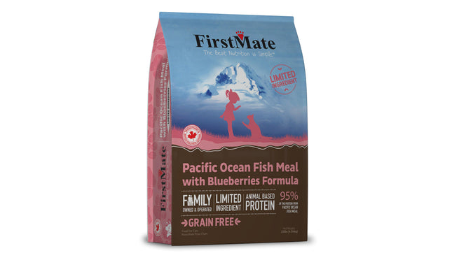 FirstMate - Limited Ingredient Pacific Ocean Fish Meal with Blueberries Formula Dry Cat Food 3.96lbs