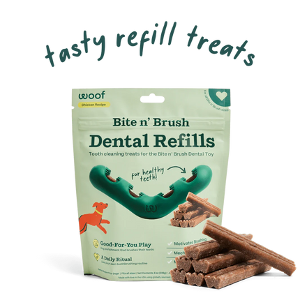 Woof Bite n' Brush Dental Refills 8oz