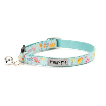 The Worthy Cat Life's a Beach Cat Collar