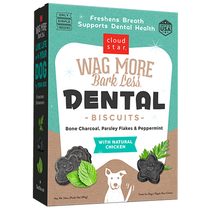 Cloudstar wag more dental biscuits 14oz