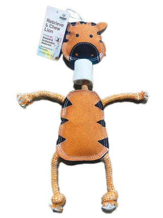 Advance Pet Products Retrieve & Chew Lion with Natural Bone