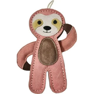 Advance Pet Products Leather & Wool Sloth Pink