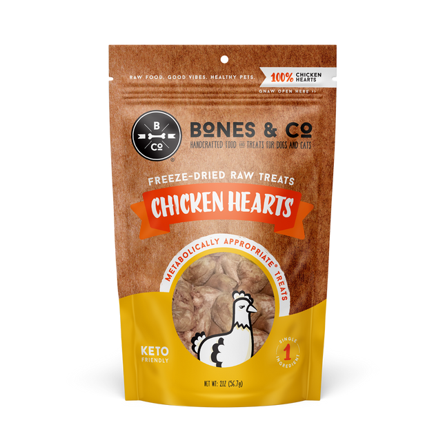 Bones & Co. Chicken Heart Treat 1.9oz