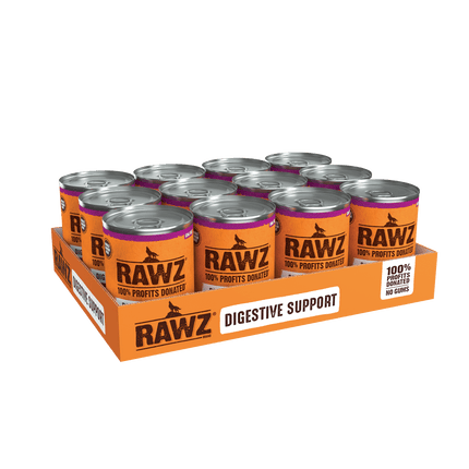 Rawz Dog -Digestive Support Pork, Turkey & Pumpkin Recipe with Prebiotic Fiber and Fenugreek 12.5oz can