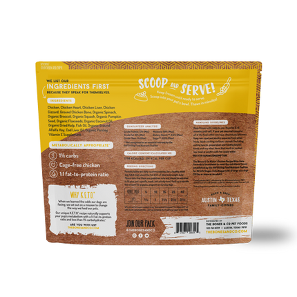 Bones & Co Chicken Bites Frozen 4lb