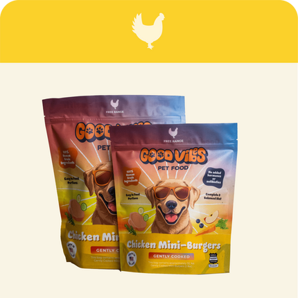 Good Vibes Gently Cooked Chicken Mini Burgers 2lb