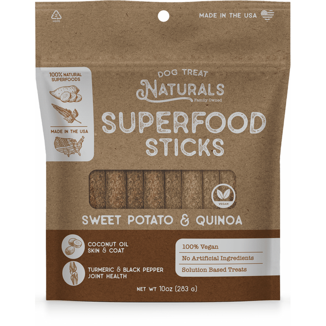 Dog Treat Naturals Sweet Potato & Quinoa Superfood sticks 10oz