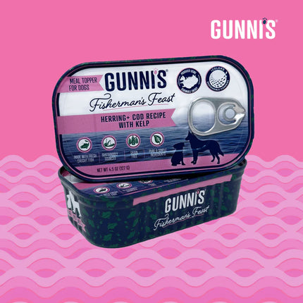 Gunni's Herring & Cod with Kelp Wet Dog Food Topper 4.5oz