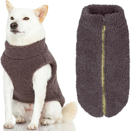 Gooby Sherpa Vest - Warm Gray