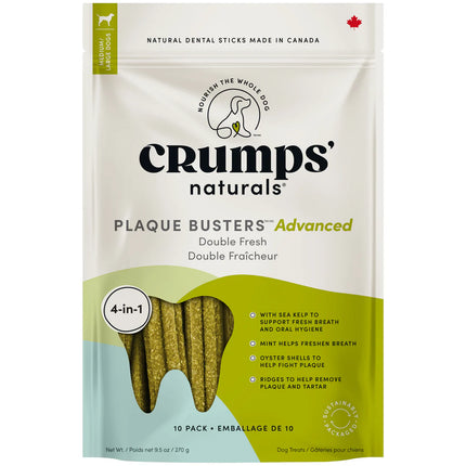 Crumps - Plaque Busters Advaced Double Fresh 7" - 10 pack 9.5oz