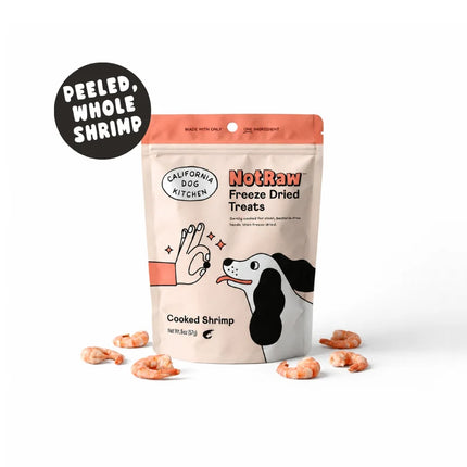 California Dog Kitchen Not Raw Freeze Dried Cooked Whole Shrimp 1oz