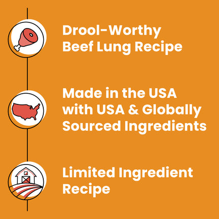 Bixbi Skin and Coat Treats - Beef Lung Jerky 10oz