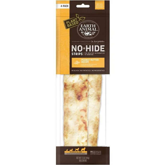 Earth Animal No Hide Strips 4 Pack - Chicken 1.5oz