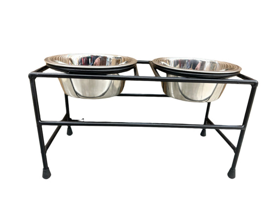 Advance Pet Products Wrought Iron Double Diner- Posture Perfect
