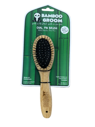 Bamboo Groom Oval Pin Brush