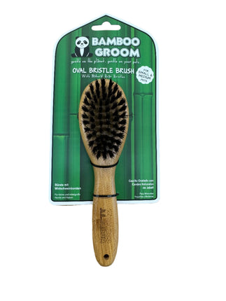 Bamboo Groom Oval With Boar Bristles