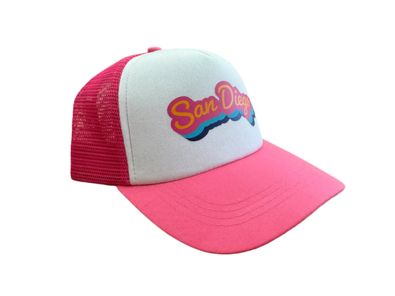 Puplid Hunter Pink Trucker Hat for Humans - The "San Diego"