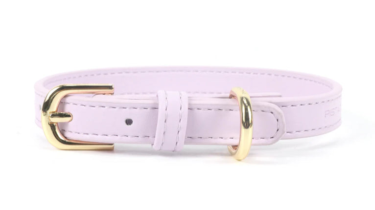Pistachio Vegan Leather Collar - Honey Lavender