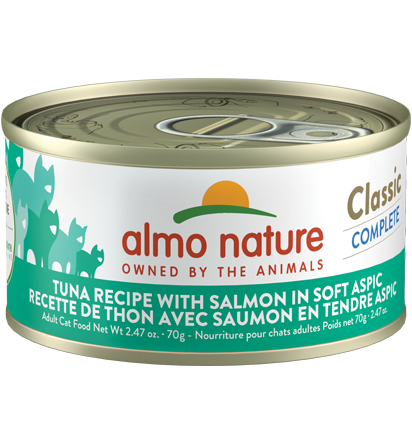 Almo Nature Cat Classic Tuna Recipe with Salmon in Soft Aspic 2.47oz