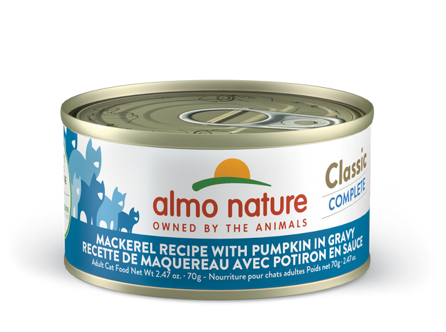 Almo Nature Cat Classic Mackerel Recipe with Pumpkin in Gravy 2.47oz