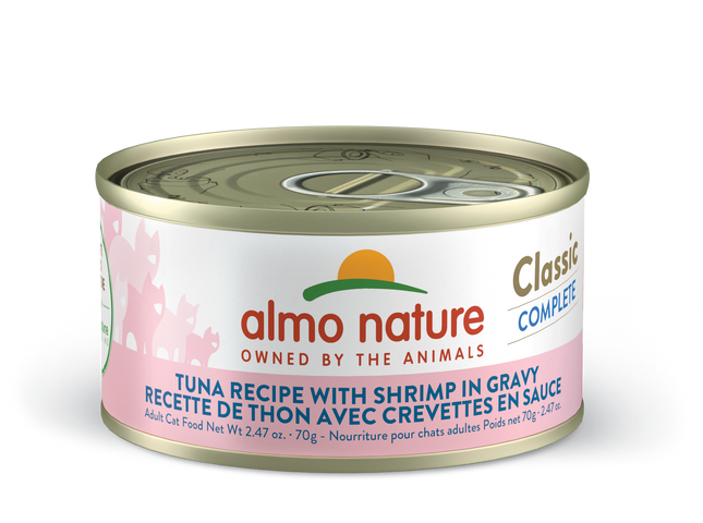 Almo Nature Cat Classic Tuna Recipe with Shrimp in Gravy 2.47oz