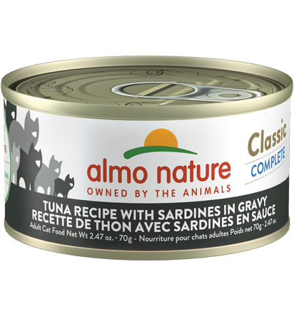 Almo Nature Cat Classic Tuna Recipe with Sardines in Gravy 2.47oz