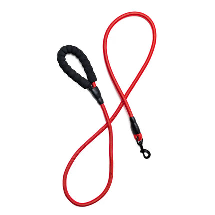 Bark Appeal Rope Leash with Comfort Handle Red