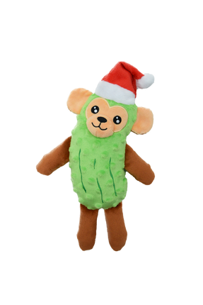 Fika's Freaky Friends - Santa Pickle Monkey Toy