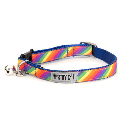 The Worthy Cat Rainbow Cat Collar