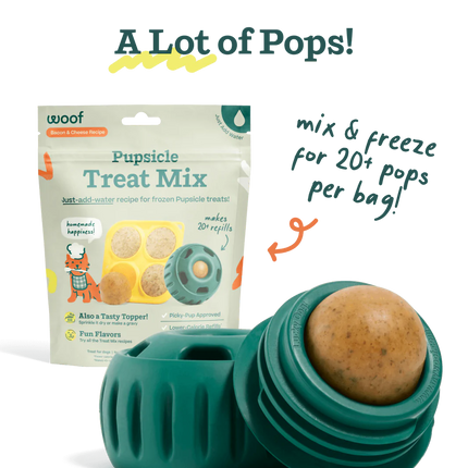 Woof Pupsicle DIY Refill Pops Bacon & Cheese Mix