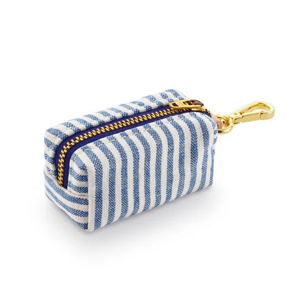 The Foggy Dog Waste Bag Holder - Lake Blue Stripe