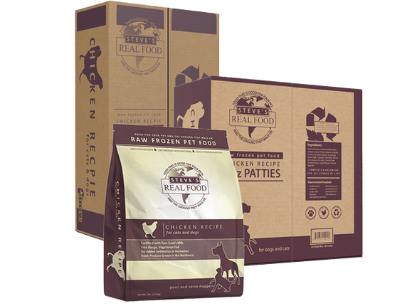 Steves Dog and Cat Nuggets Frozen Chicken