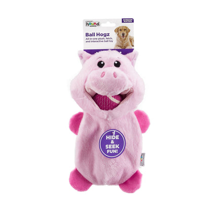 Outward Hound Ball Hogz Piggy Hide & Seek with Tennis Balls Dog Toy