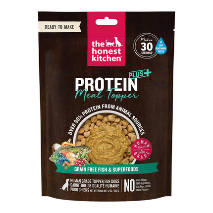 The Honest Kitchen Protein Plus Meal Topper Grain Free Fish & Superfoods 12oz